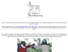 Tablet Screenshot of lynxsword.com